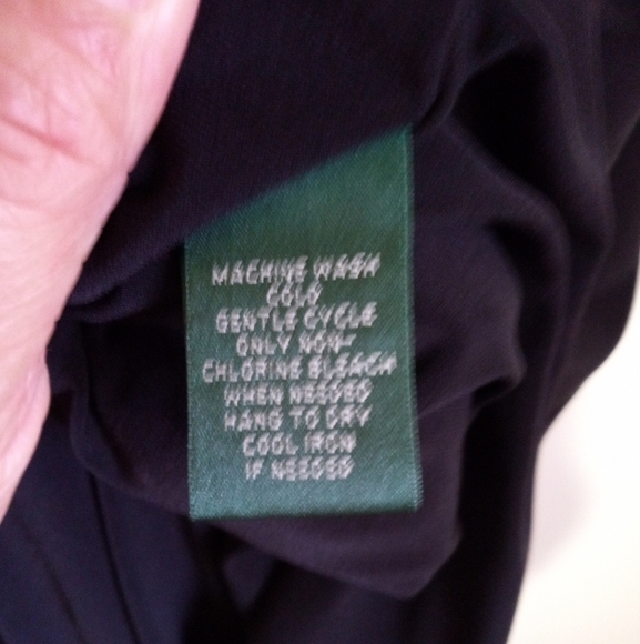 Lauren Ralph Lauren Dress black sleeveless surplice neckline bodycon midi dress - Picture 6 of 9